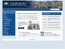 Tablet Screenshot of charlburytowncouncil.co.uk